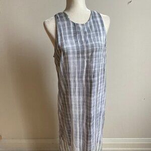 𝅺VINCE Camuto Dress BNWT Small Gray Chiffon Overlay